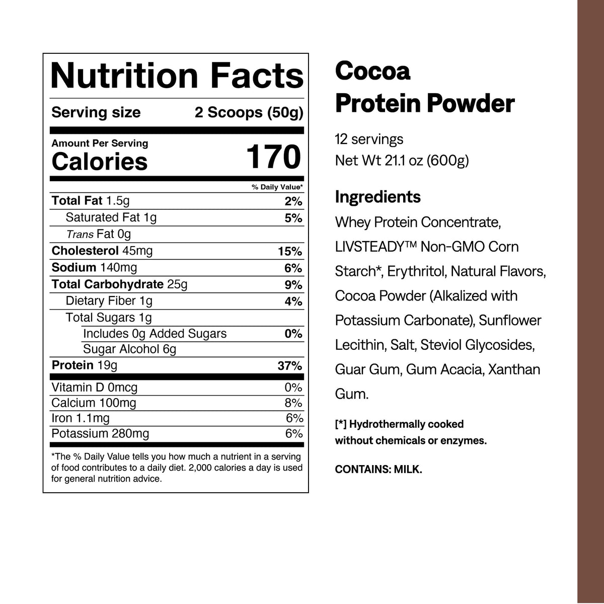 UCAN Cocoa Protein + Energy Powder