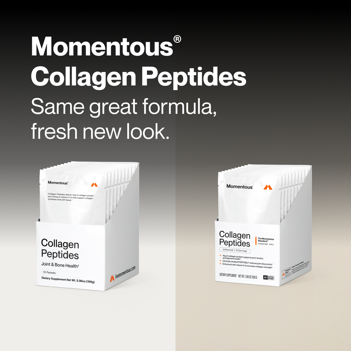 Momentous Collagen Peptides 10-Travel Packs