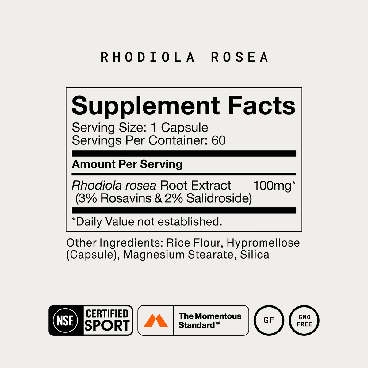 Momentous Rhodiola Rosea