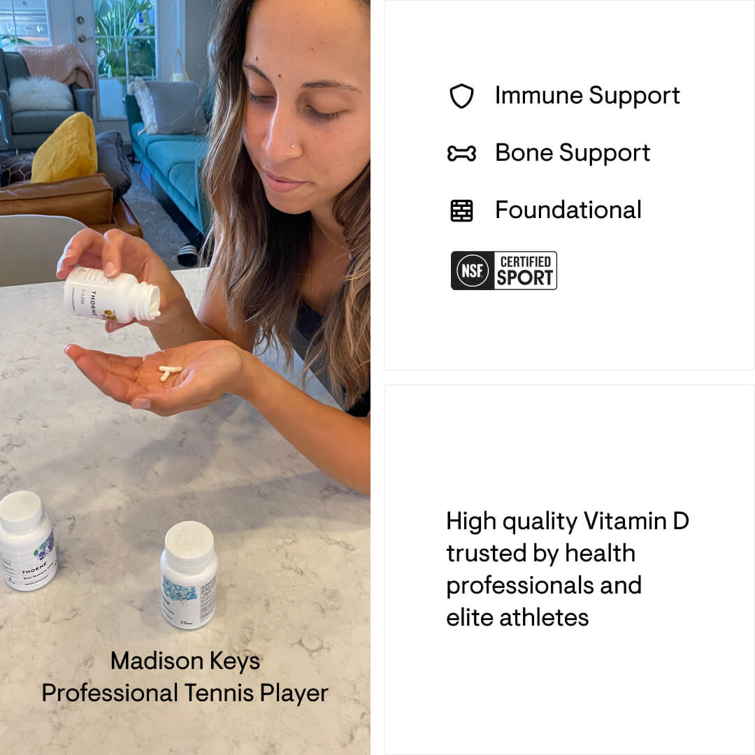 Thorne Vitamin D-5,000 - NSF Certified for Sport - Sports Nutrition Experts