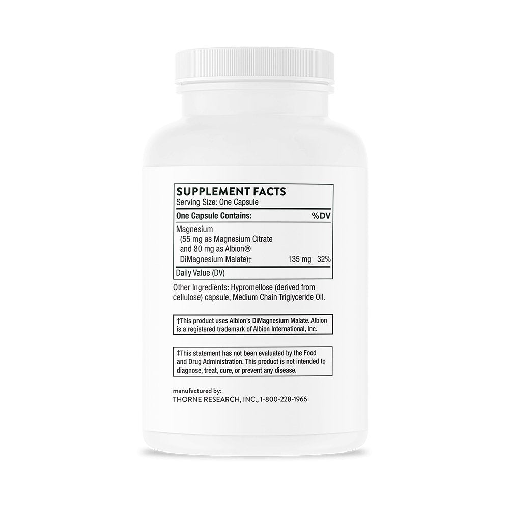 Thorne Magnesium CitraMate - Sports Nutrition Experts