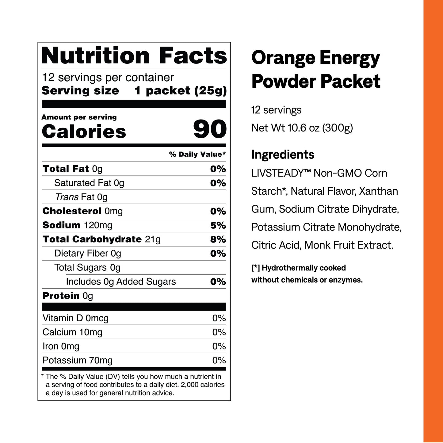 UCAN Tropical Orange Energy Powder Packets