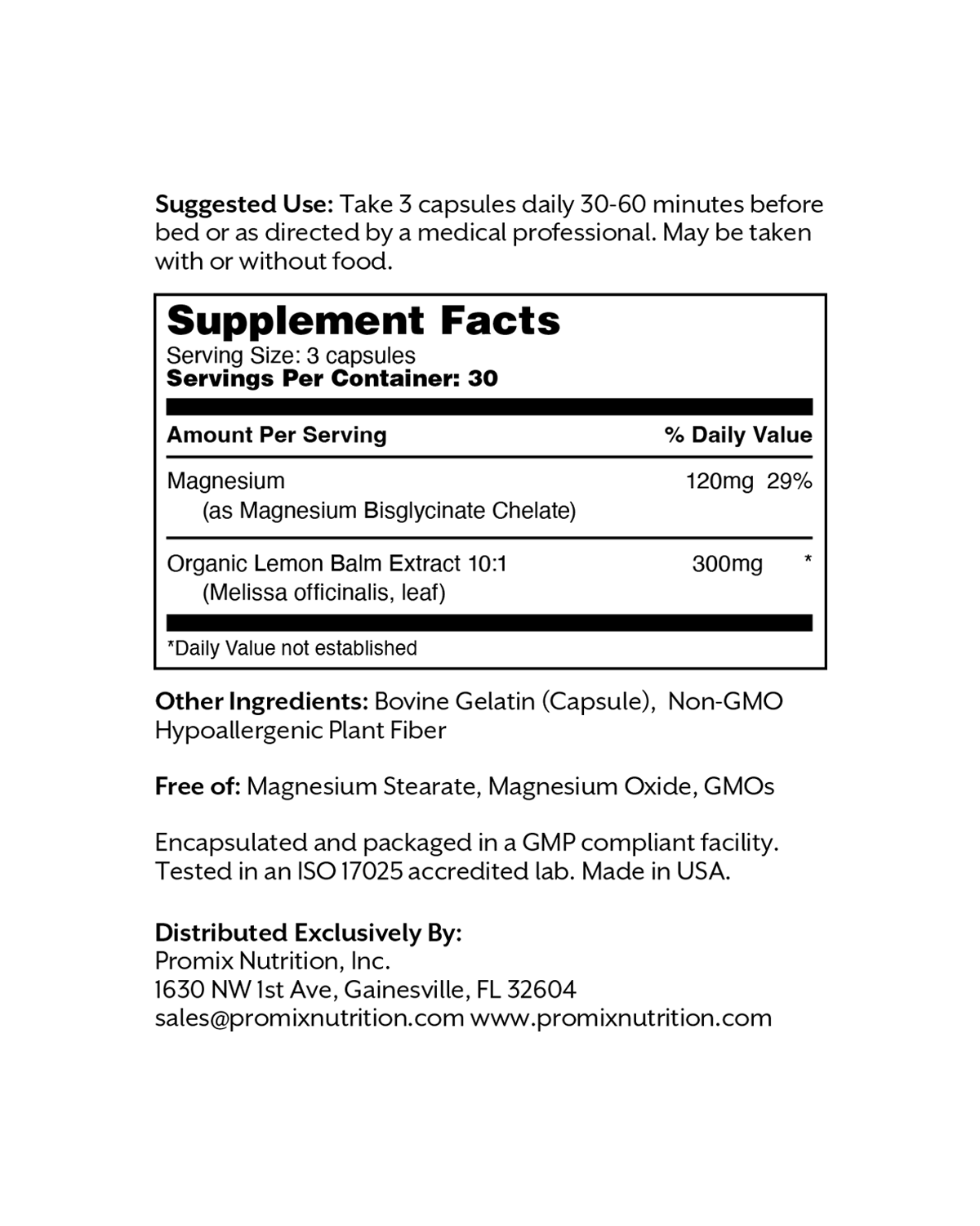 Promix Relax: Magnesium Complex