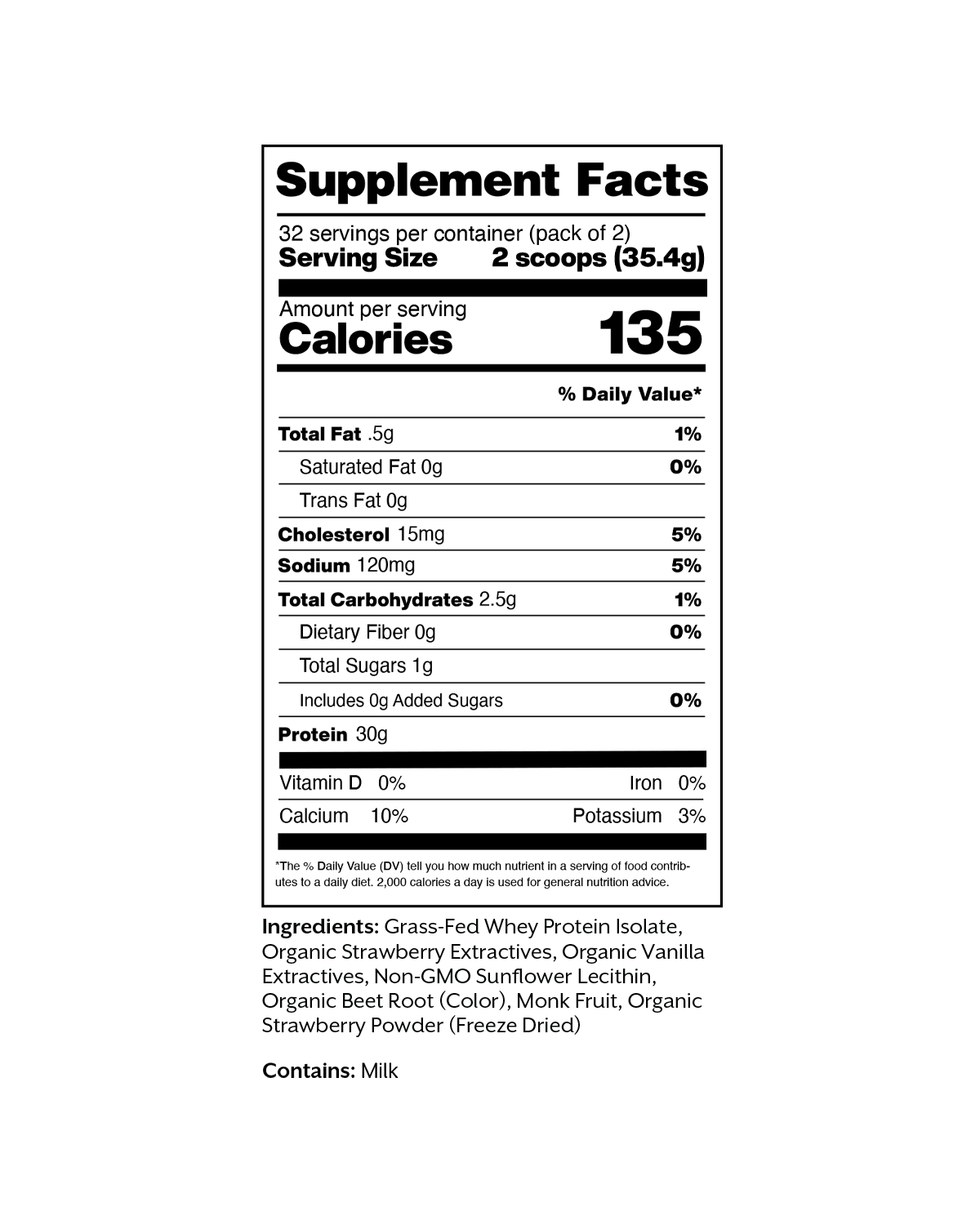 Promix Strawberry Milk Whey Protein Isolate Powder