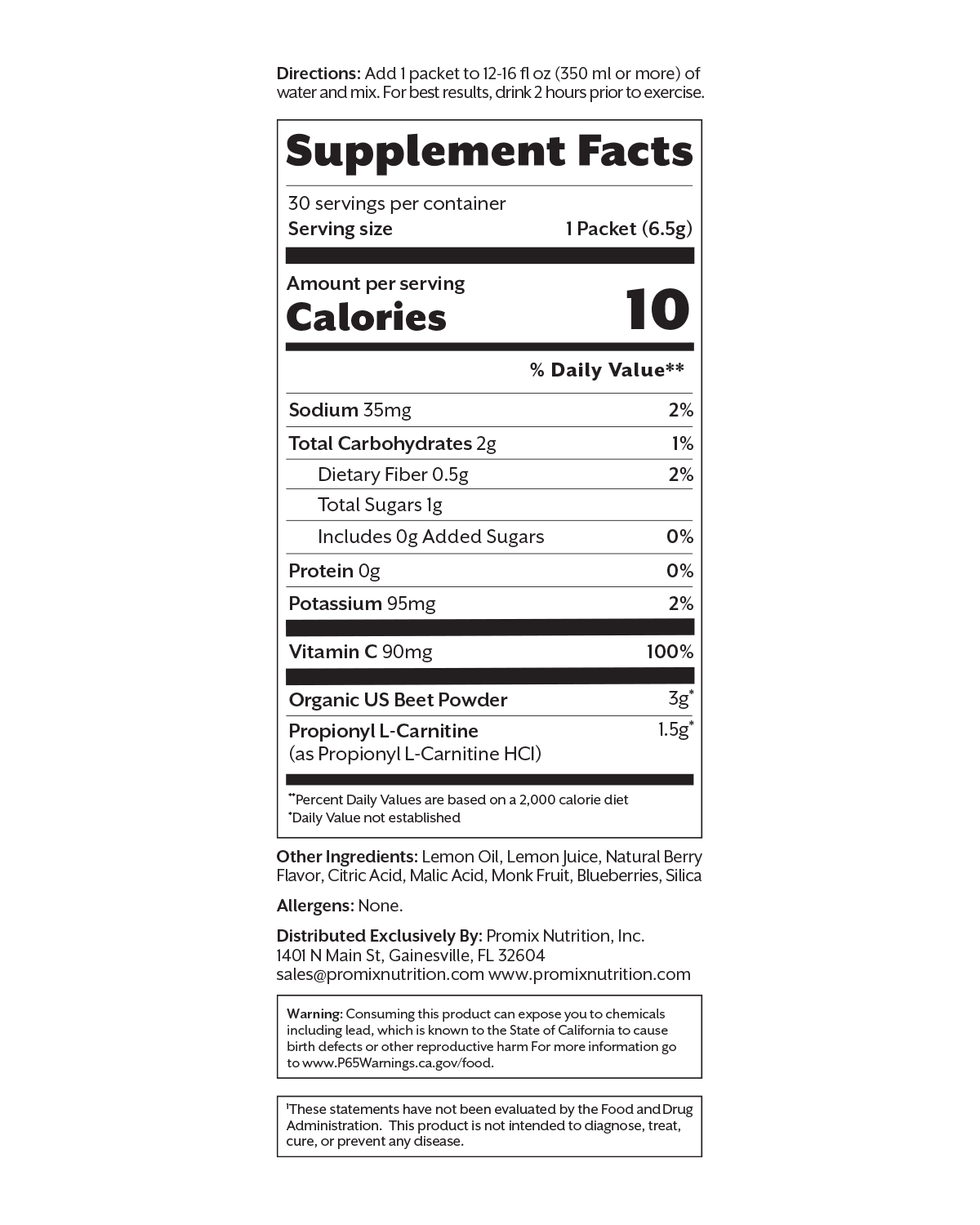 Promix Blood Flow Berry Beets