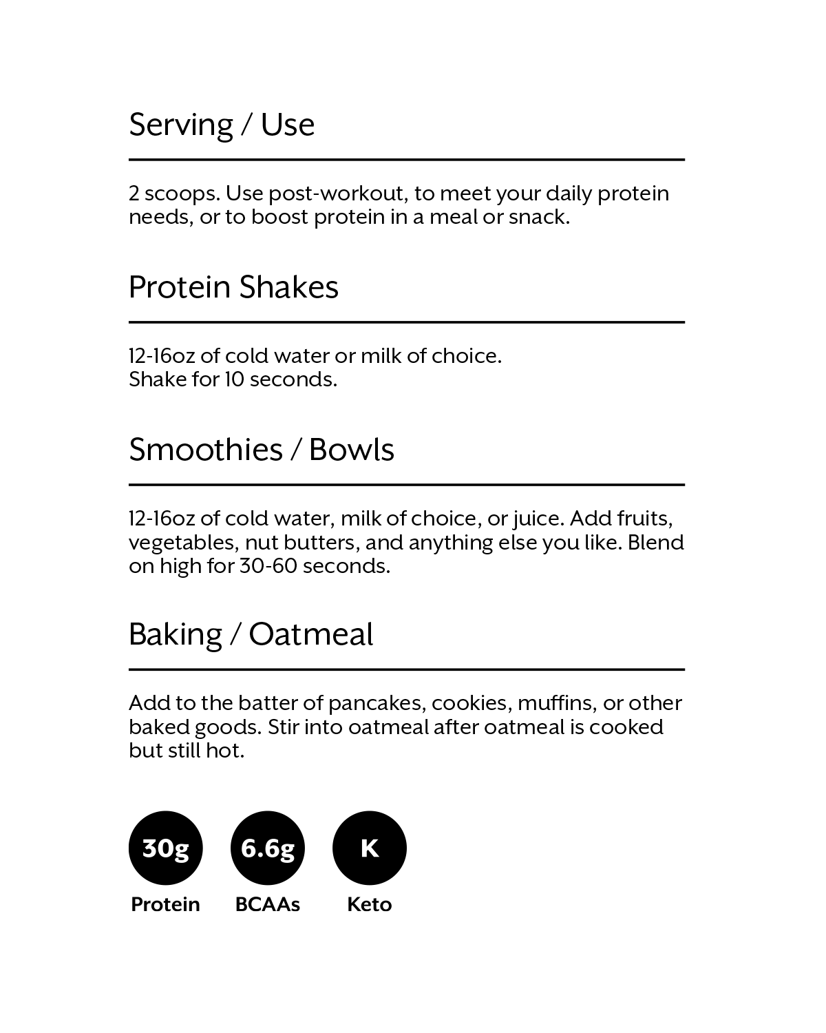 Unflavored Whey Isolate Protein Powder