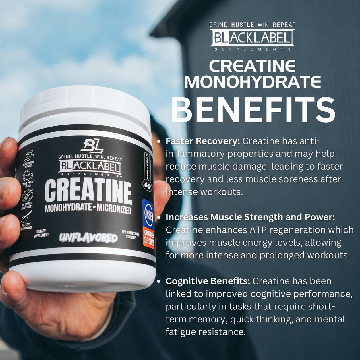 BLACKLABEL CREATINE MONOHYDRATE