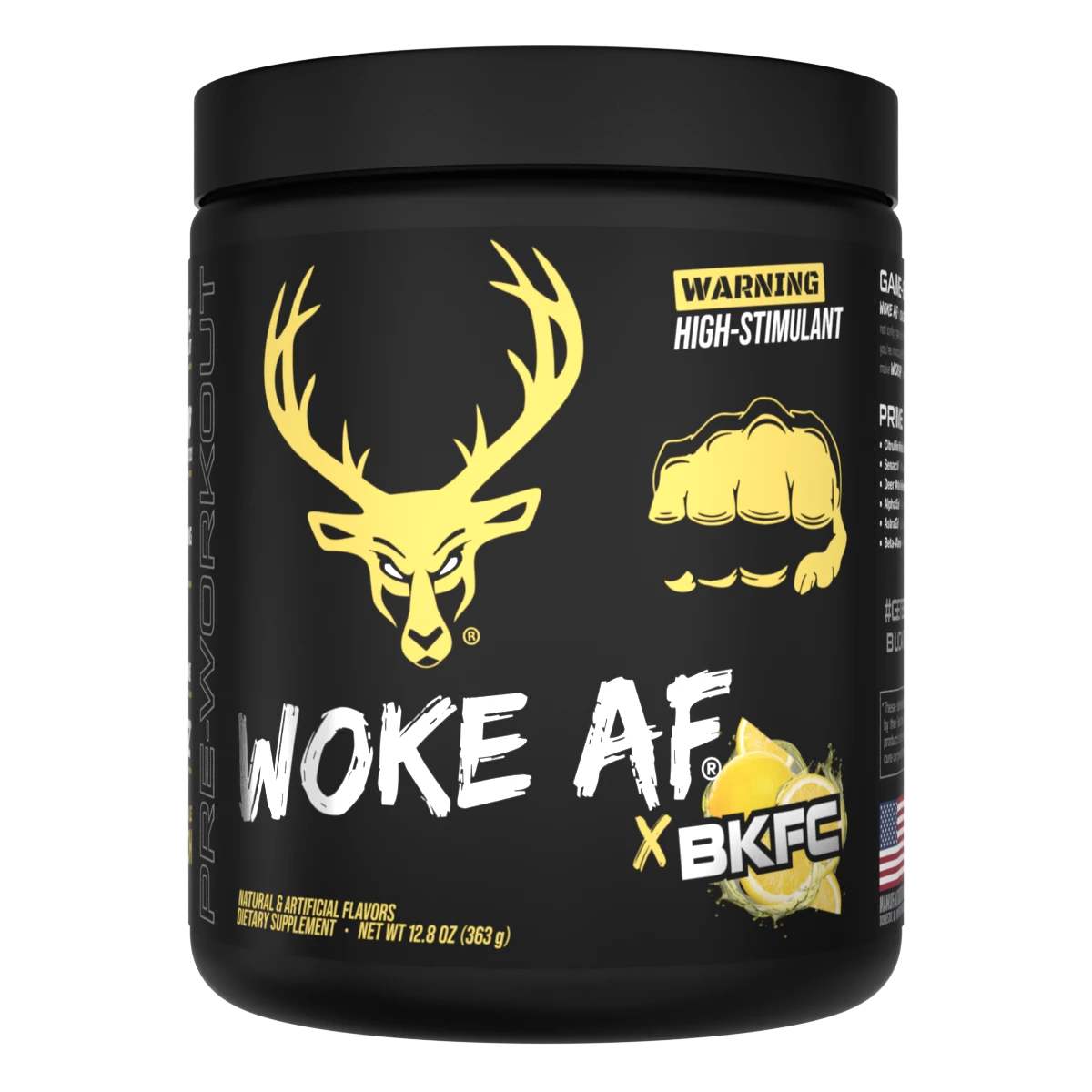 Bucked Up Woke AF High Stimulant Pre-Workout