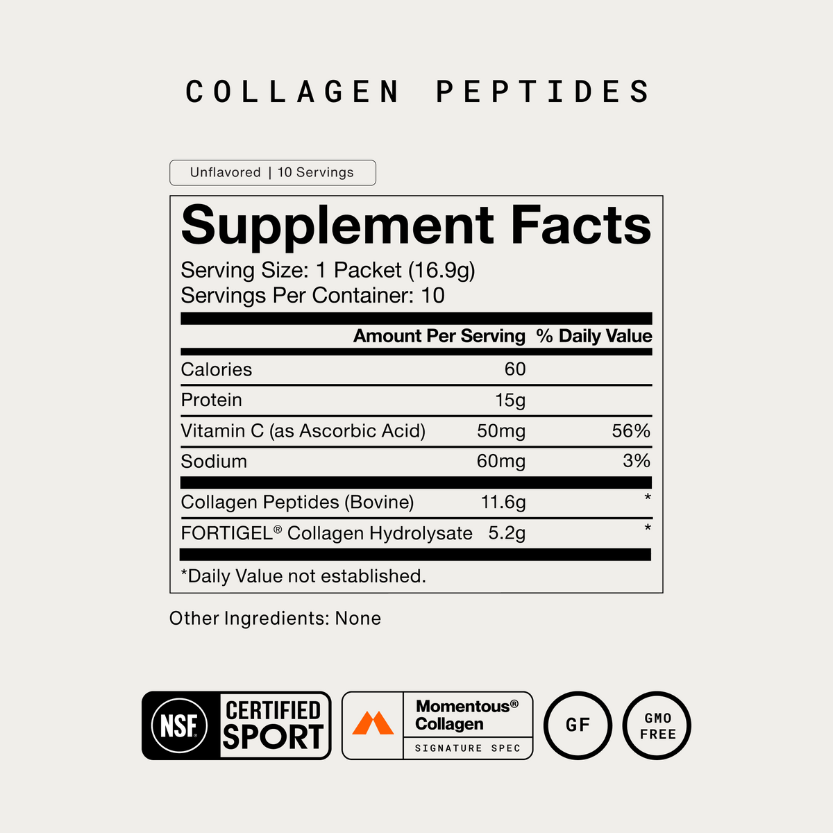 Momentous Collagen Peptides 10-Travel Packs
