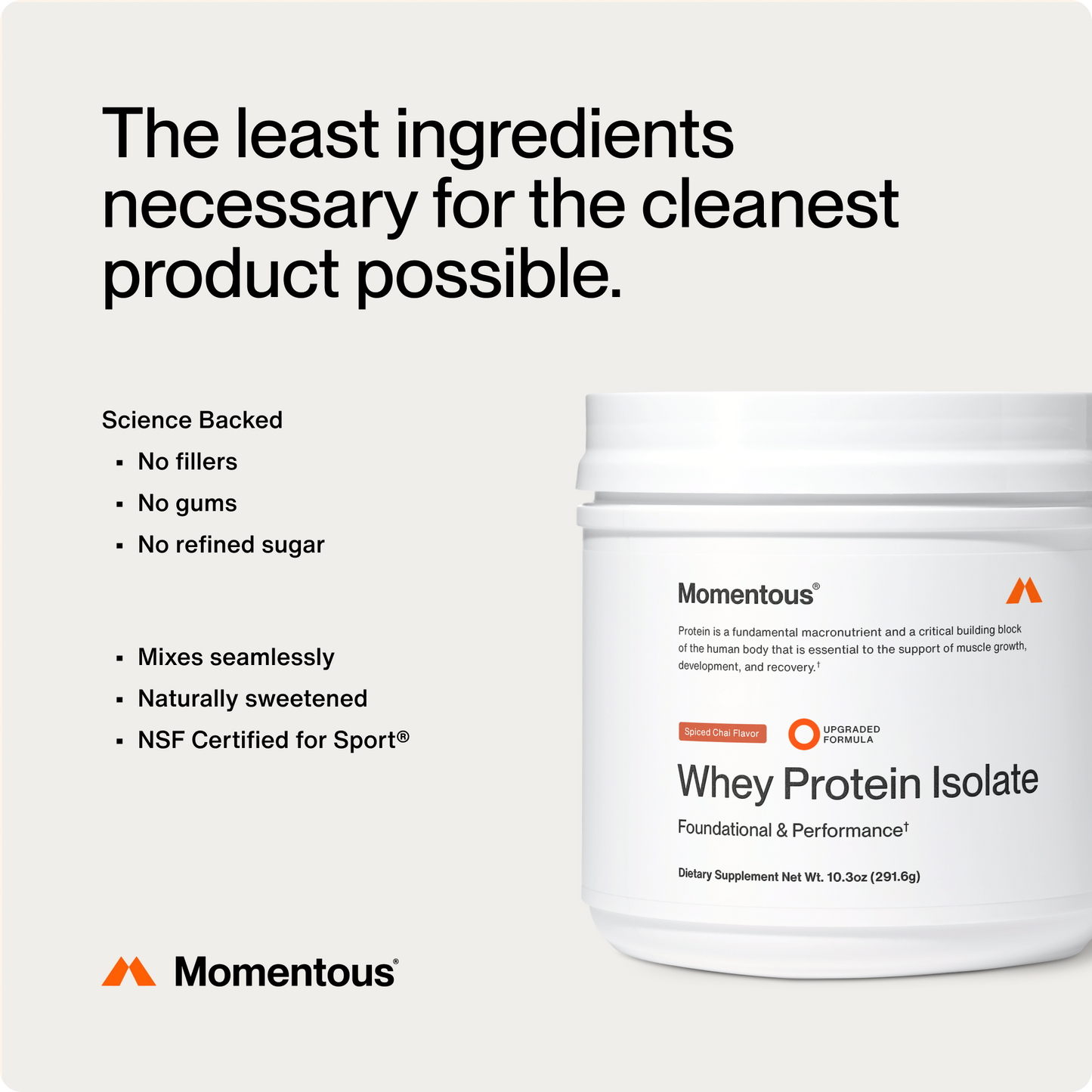 Momentous Whey Protein Isolate - Flavor Series