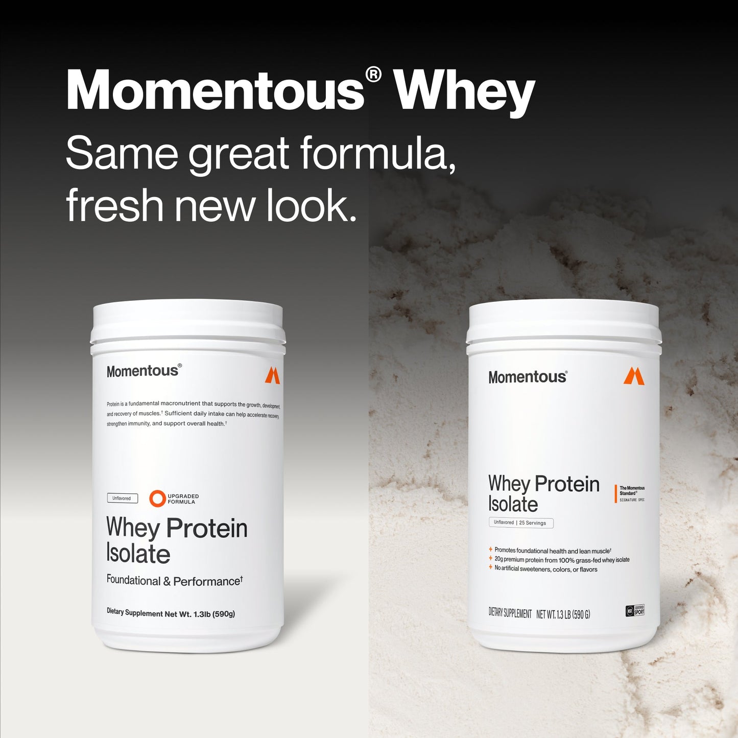 Momentous Grass-Fed Whey Protein Isolate Powder