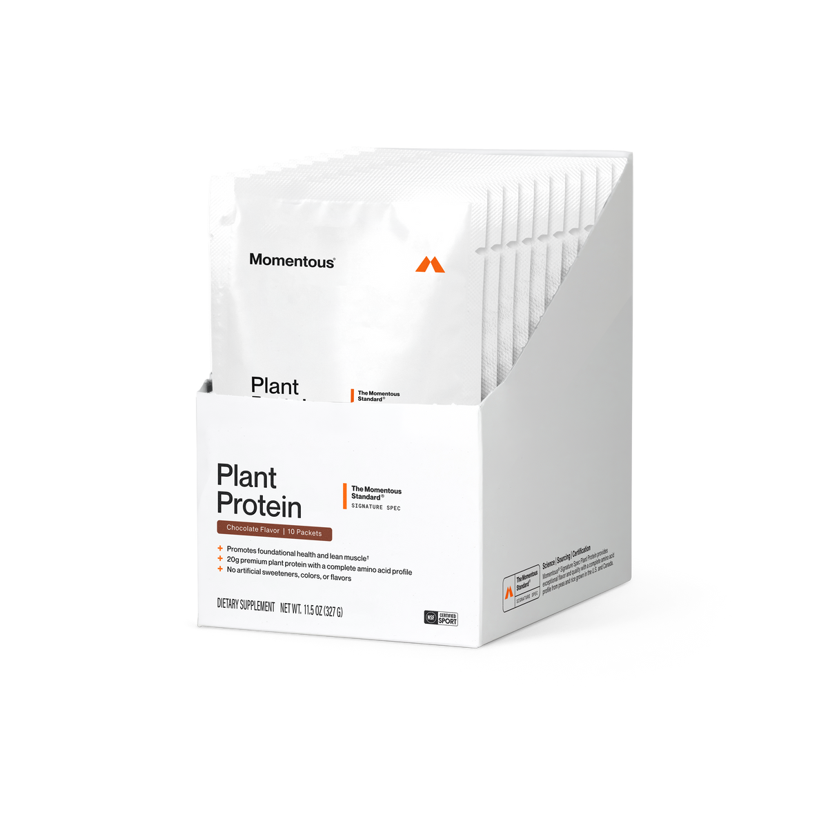 Momentous 100% Plant Protein 10-Travel Packs