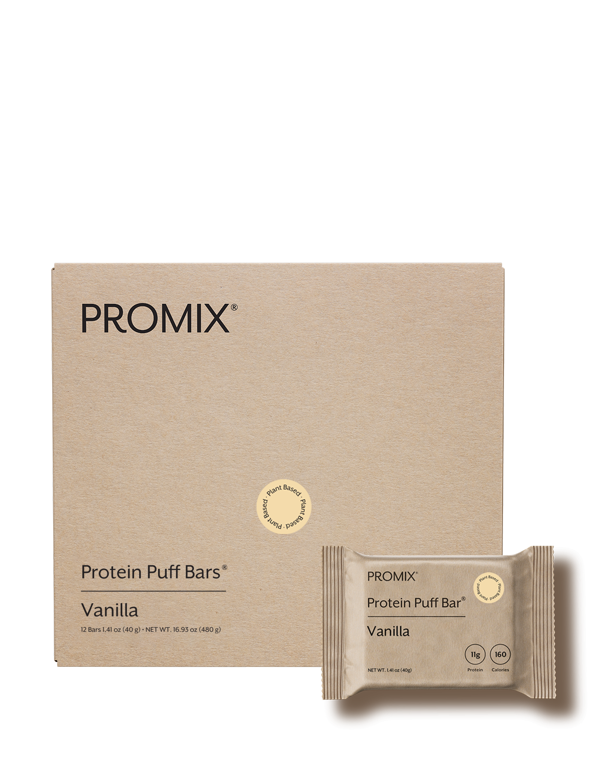 Promix Vanilla Plant Protein Puff Bars