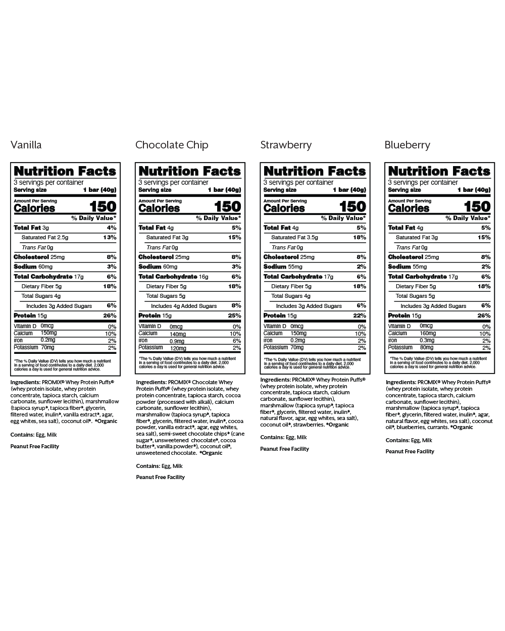 Promix Protein Puff Bars Variety Pack