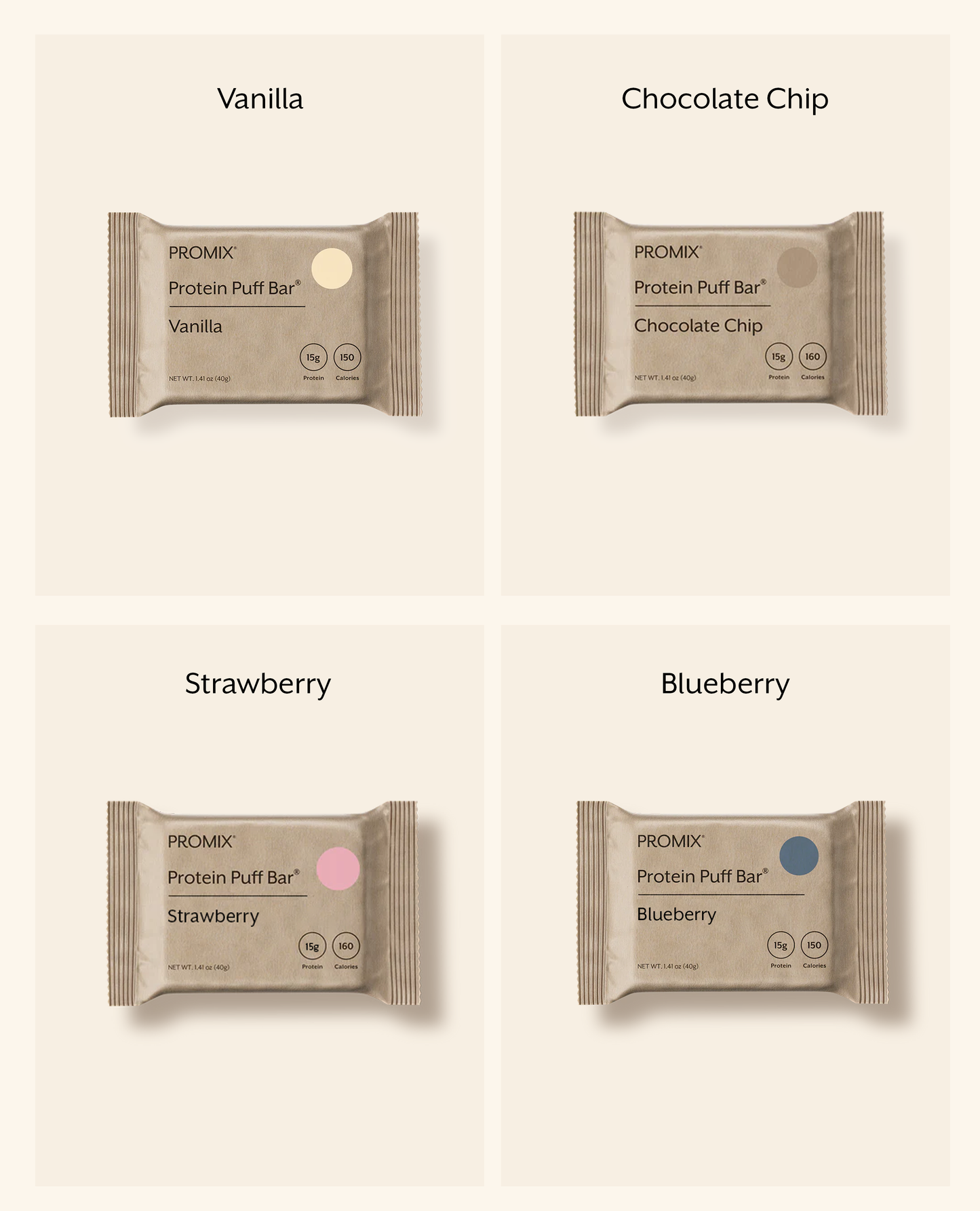 Promix Protein Puff Bars Variety Pack