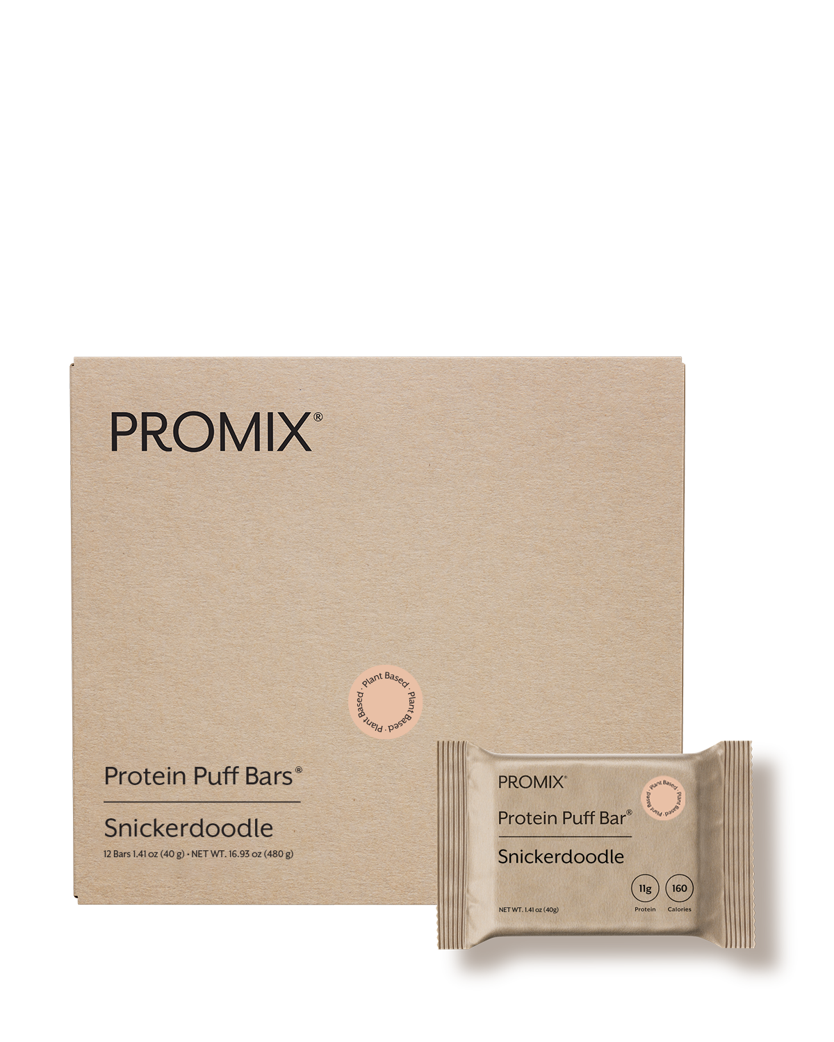 Promix Snickerdoodle Plant Protein Puff Bars