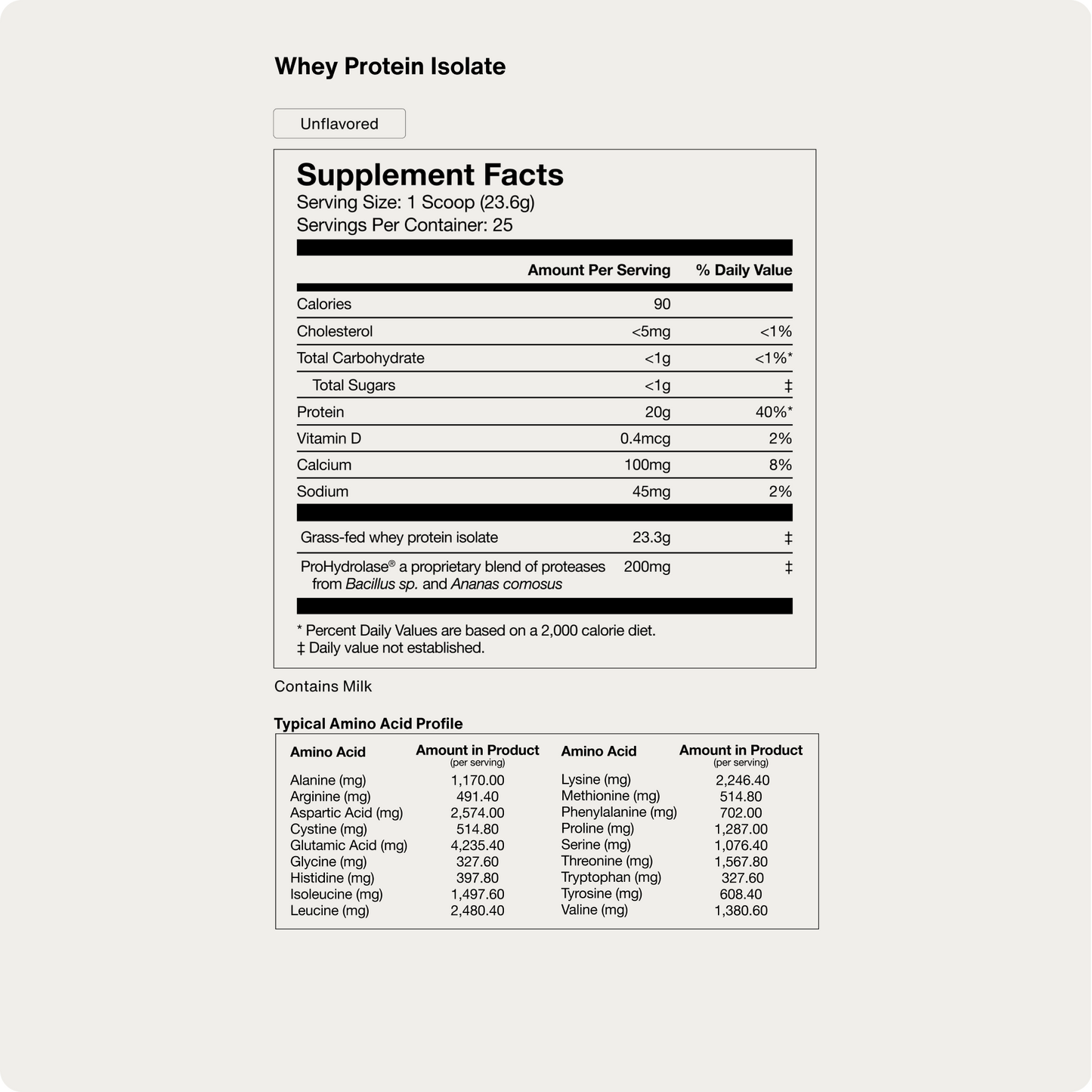 Momentous Grass-Fed Whey Protein Isolate Powder