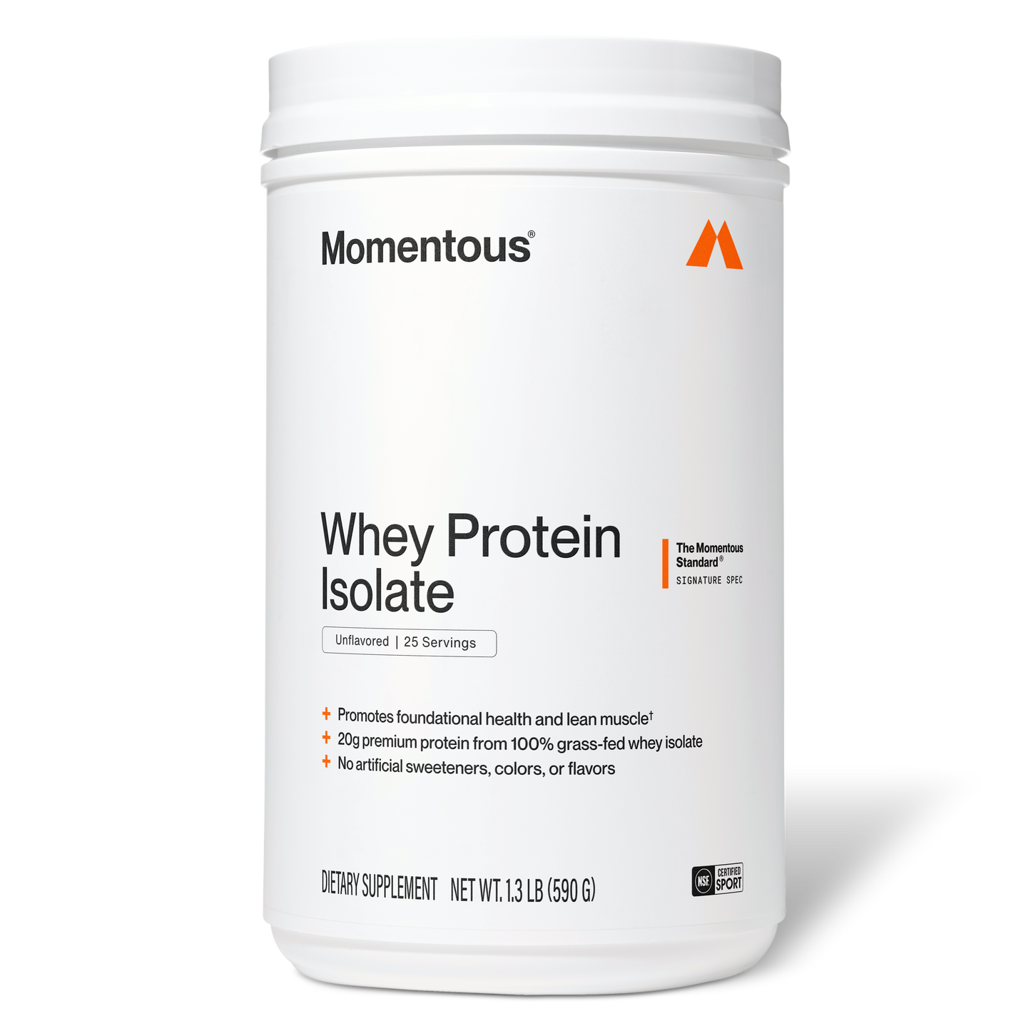 Momentous Grass-Fed Whey Protein Isolate Powder