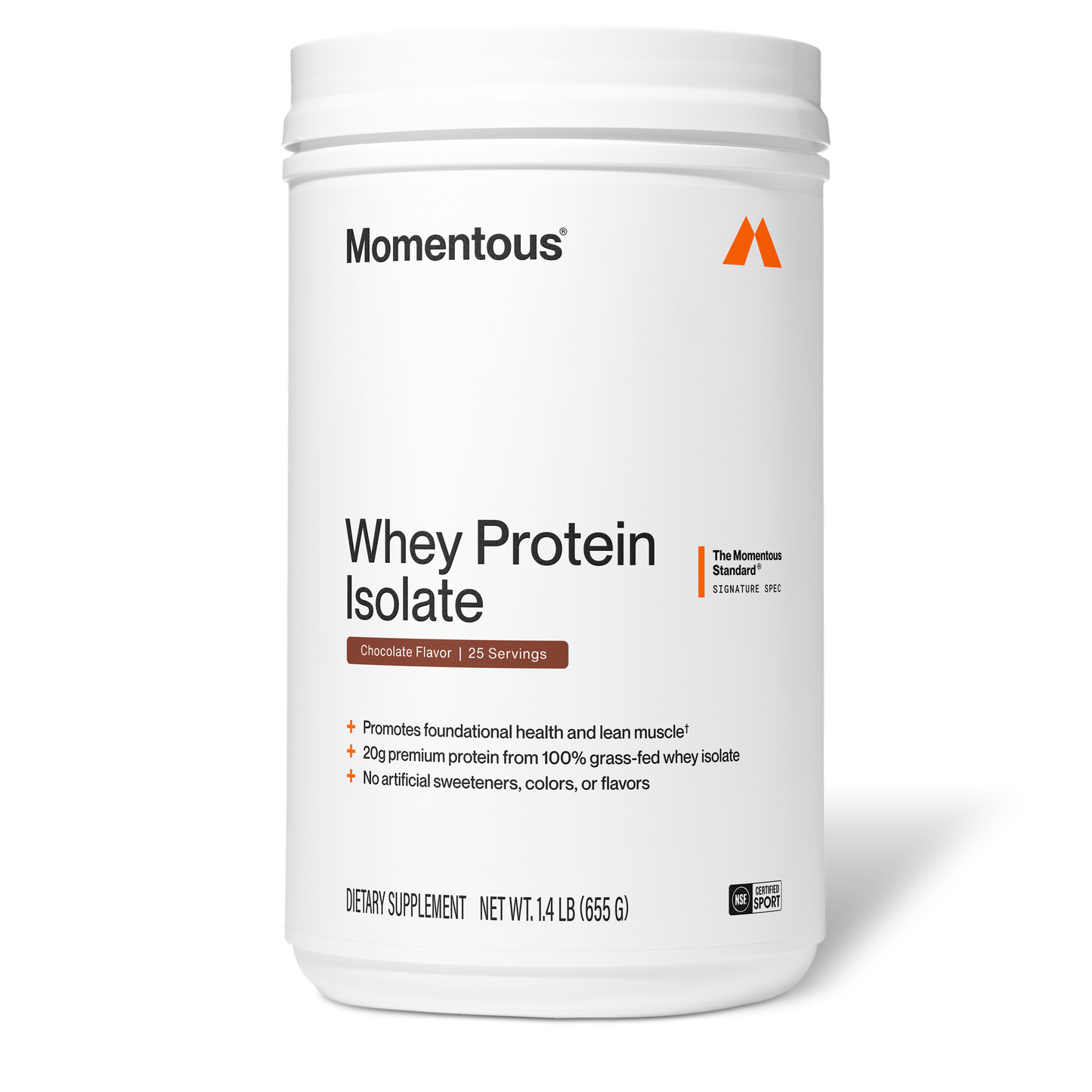 Momentous Grass-Fed Whey Protein Isolate Powder