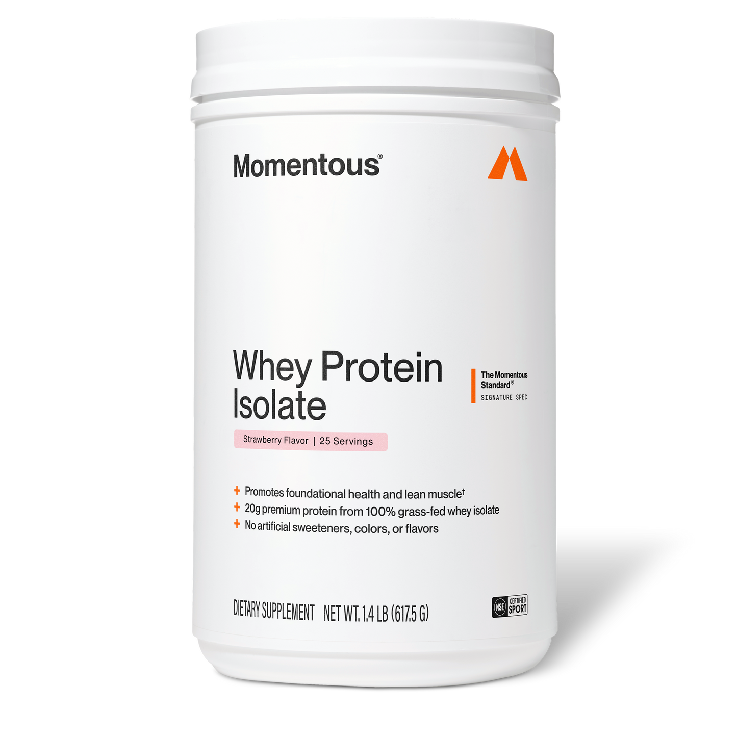 Momentous Grass-Fed Whey Protein Isolate Powder