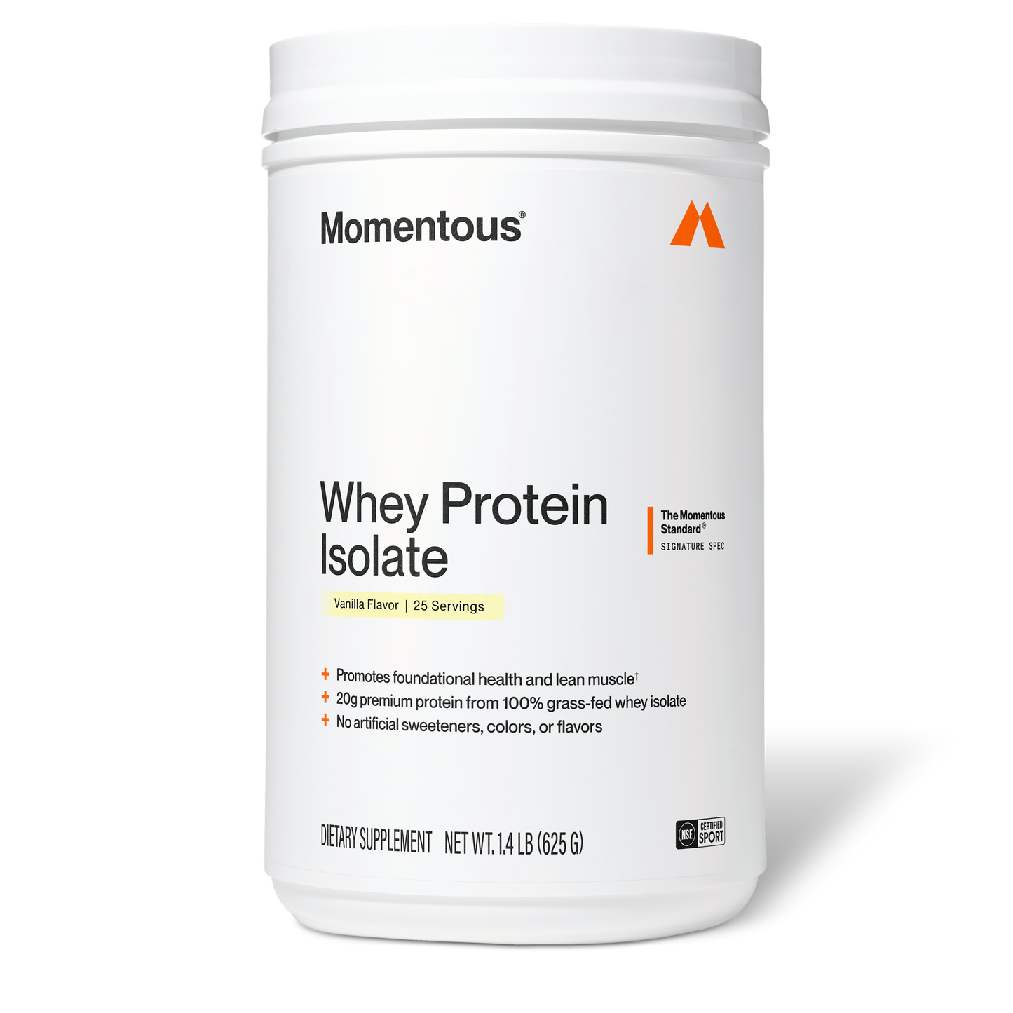Momentous Grass-Fed Whey Protein Isolate Powder