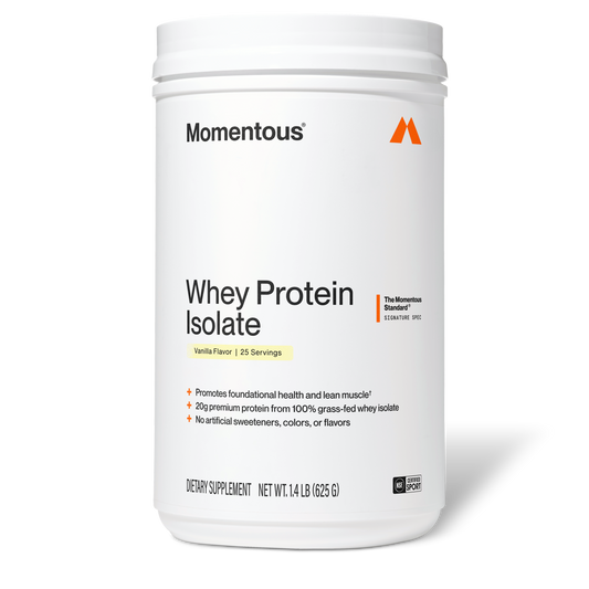Momentous Grass-Fed Whey Protein Isolate Powder