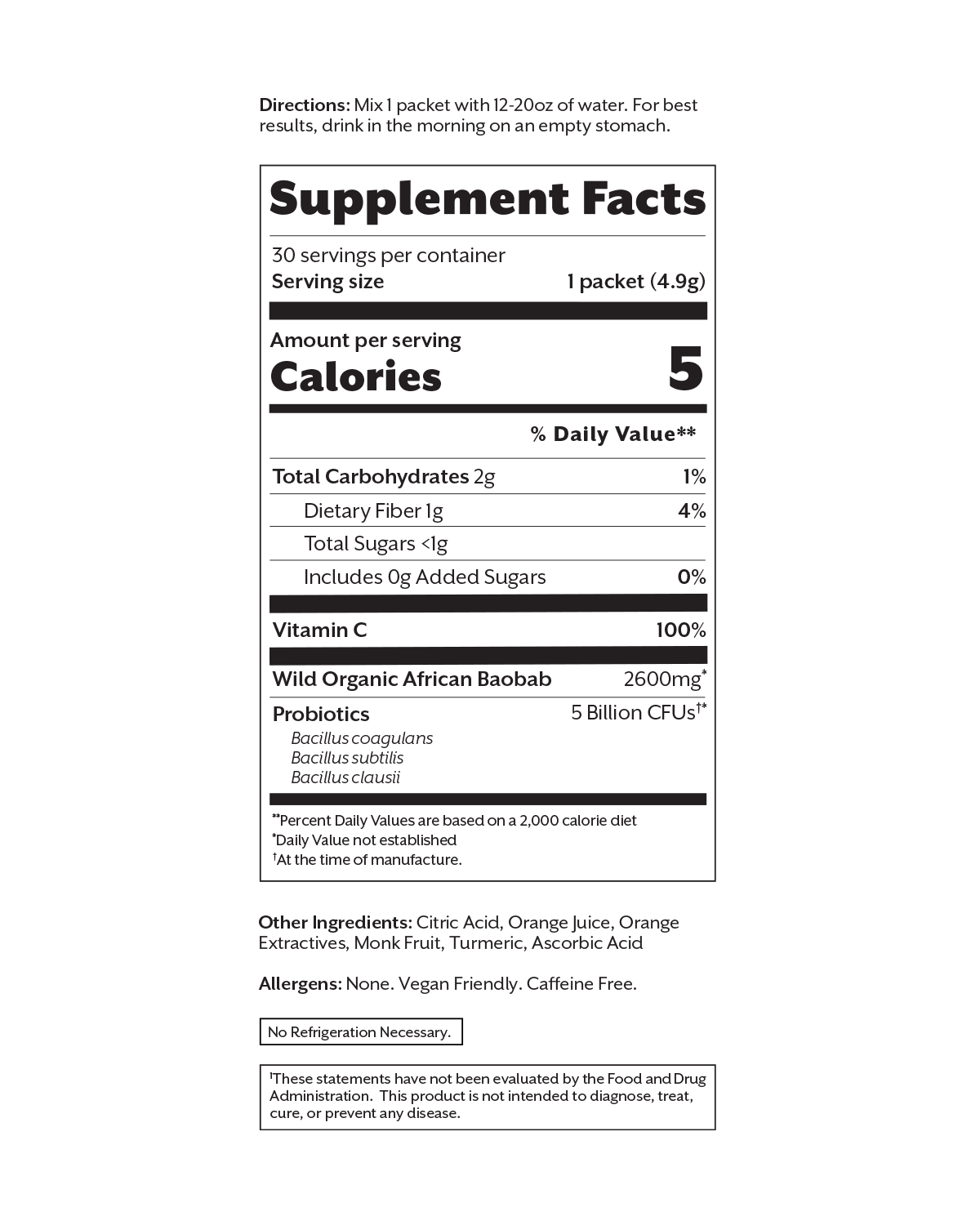 Promix Debloat: Prebiotic + Probiotic Florida Orange
