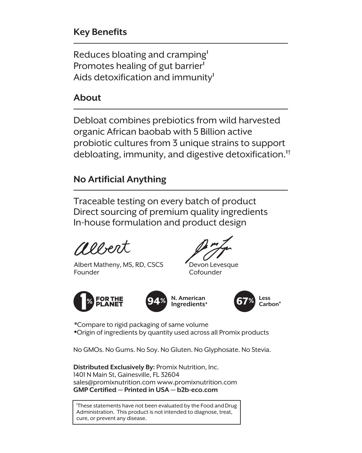 Promix Debloat: Prebiotic + Probiotic Variety Pack