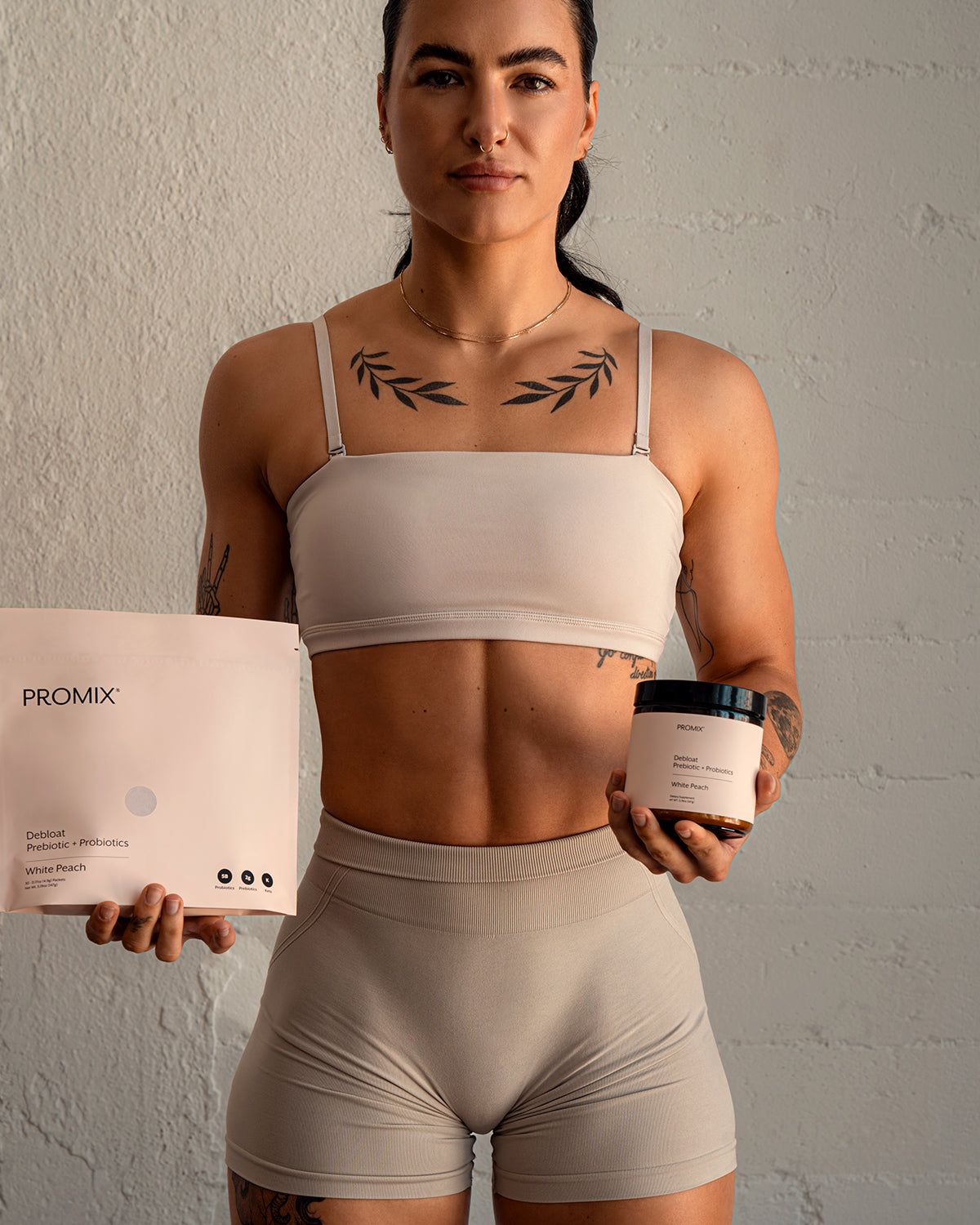 Promix White Peach Debloat: Prebiotic + Probiotic