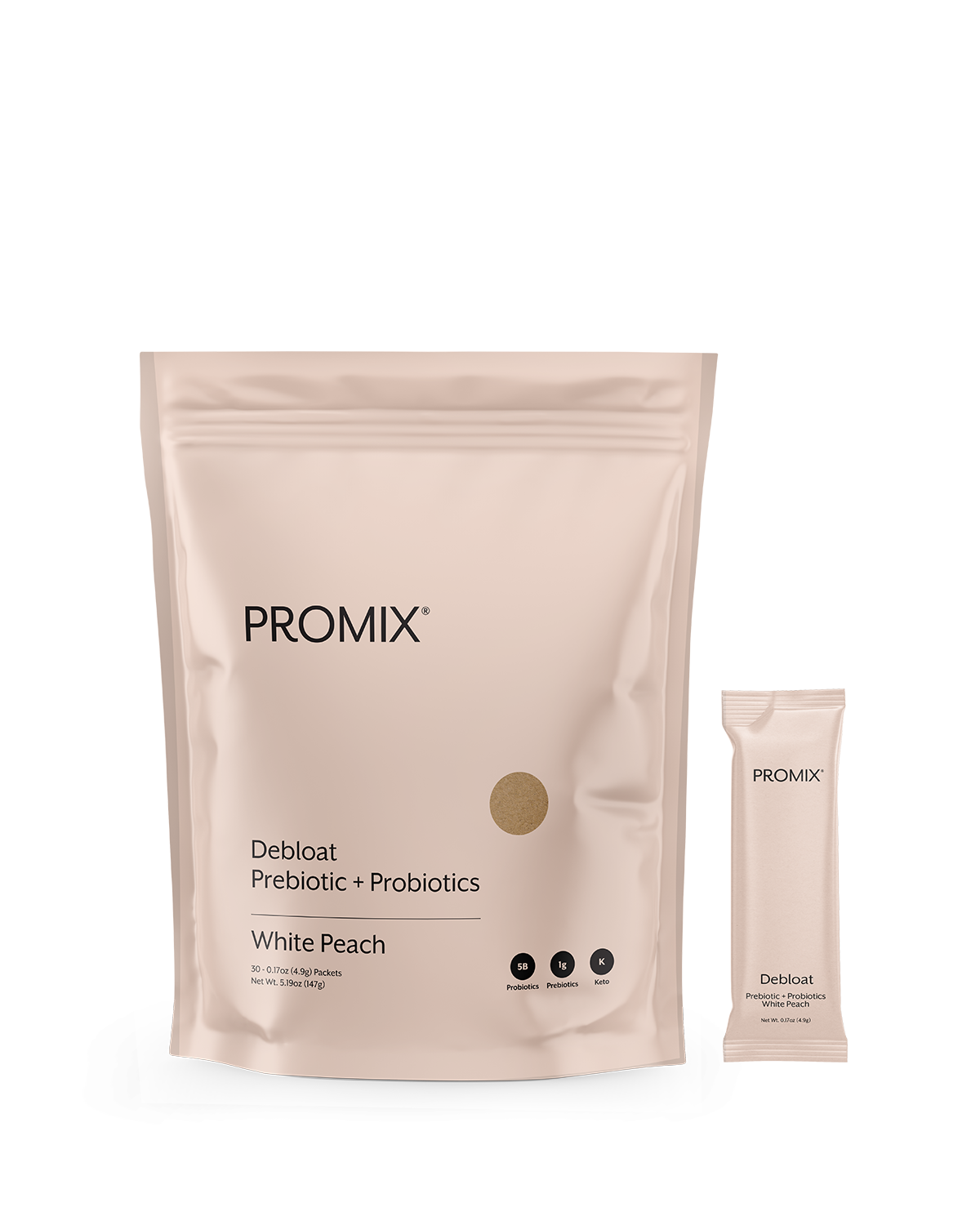Promix White Peach Debloat: Prebiotic + Probiotic