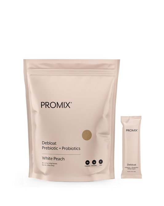 Promix White Peach Debloat: Prebiotic + Probiotic