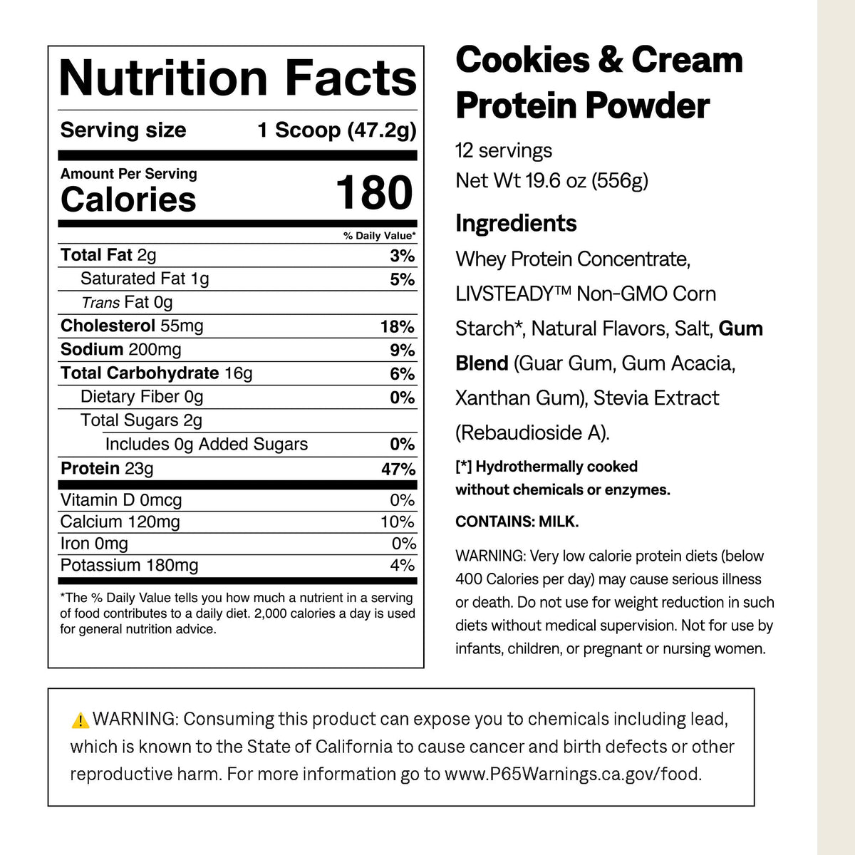 UCAN Cookies & Cream Protein + Energy Powder