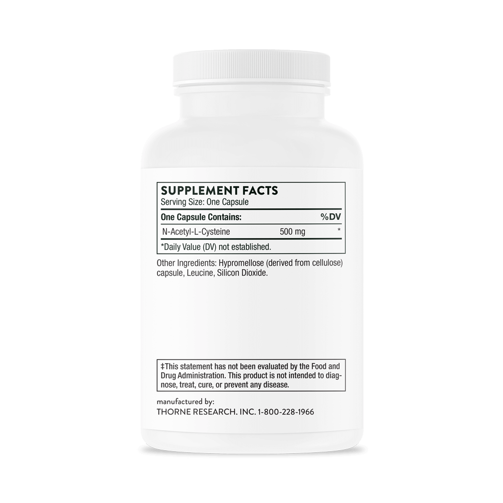 Thorne NAC - N-Acetylcysteine - Sports Nutrition Experts