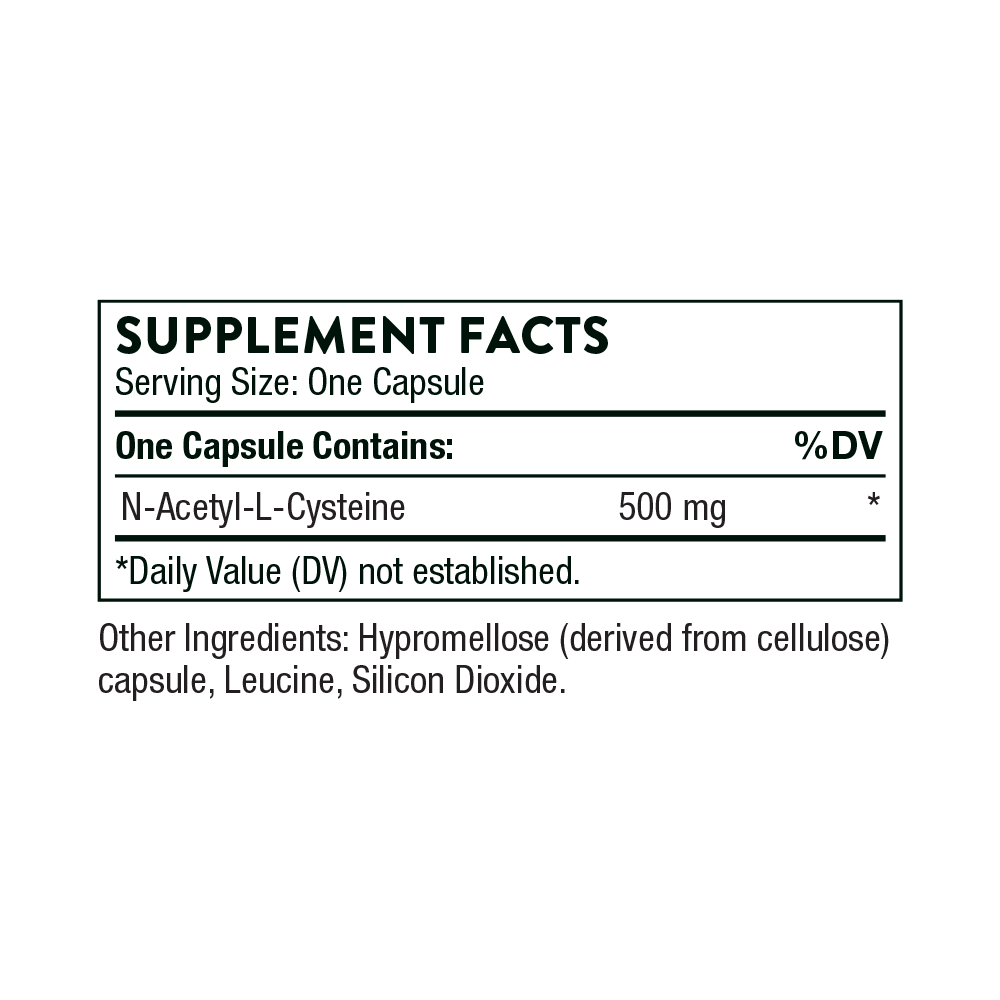 Thorne NAC - N-Acetylcysteine - Sports Nutrition Experts