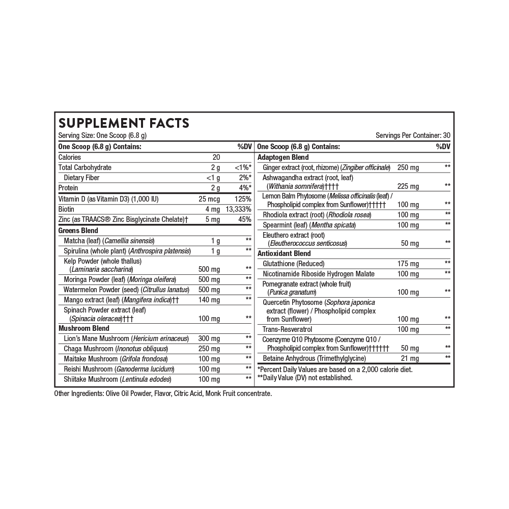 Thorne Daily Greens Plus - Sports Nutrition Experts